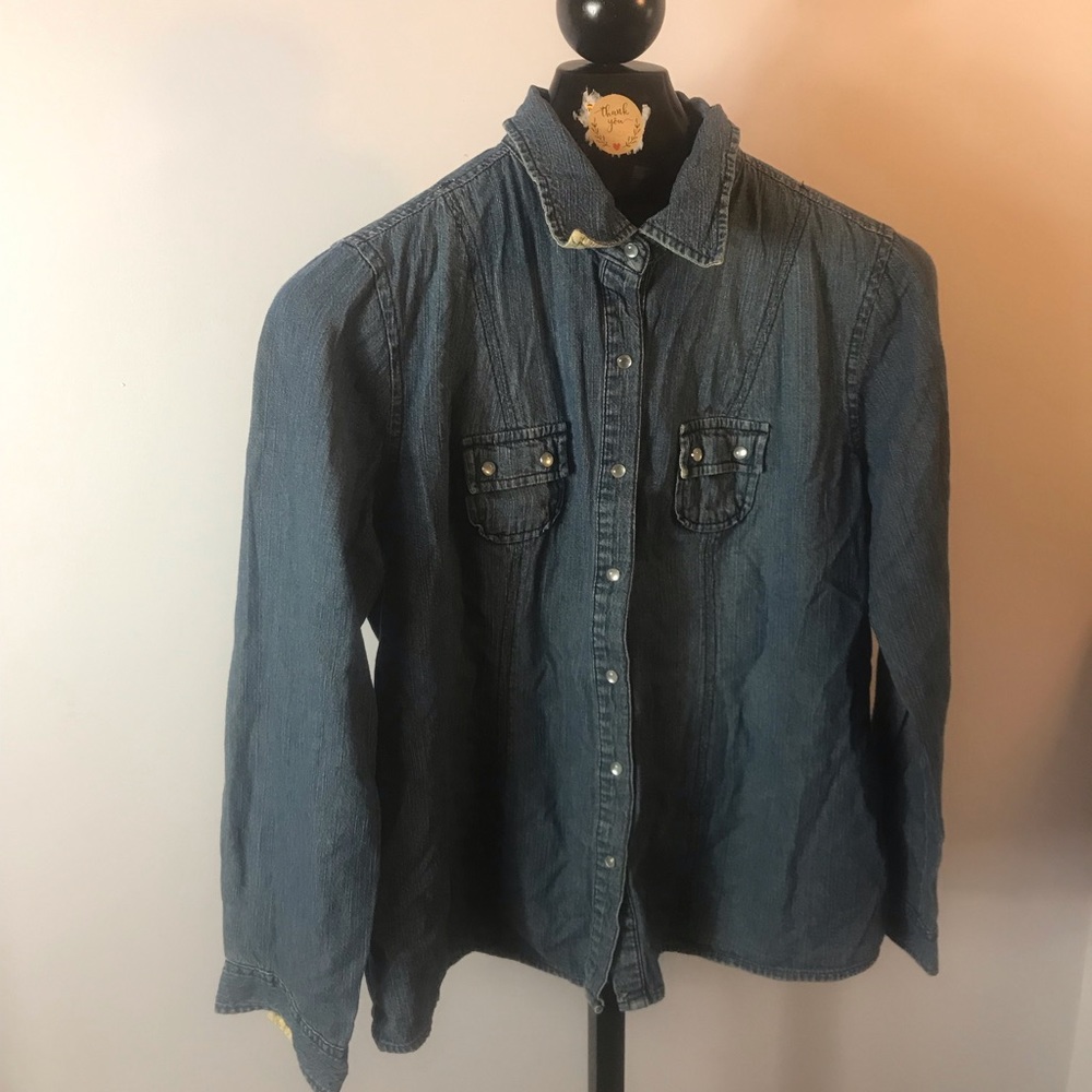 Motherhood Nursingwear Peal Button Jean Jacket